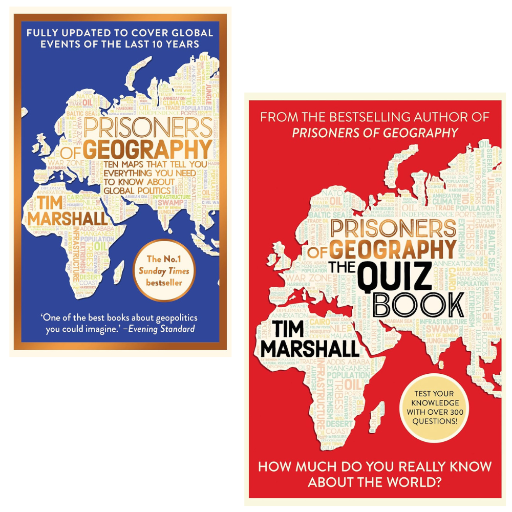 Prisoners of Geography 2 Book Set by Tim Marshal: Prisoners & Quiz Book