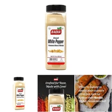 16 Oz Ground White Pepper, Smooth Mellow Heat, Delicate Flavor