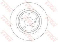 2X TRW Bremsscheibe DF6886 FüR Infiniti Q30 QX30 AWD
