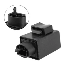 Black ABS Flasher Relay Replacement 12V/3 Pin For LED Turn Signals ,3x2.9x6.5cm