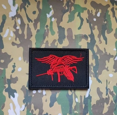 Patch Navy Seals de l'armée Américaine red états unis d'amérique Hook and loop s - Photo 1/3