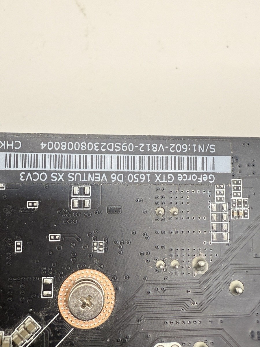 MSI GeForce GTX 1650 D6 VENTUS XS OC V3 4GB GDDR6 Graphics Card