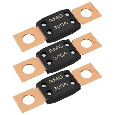 Joinfworld 300A MEGA Fuse, High Current Bolt Mount Automotive 300 Amp Brown 