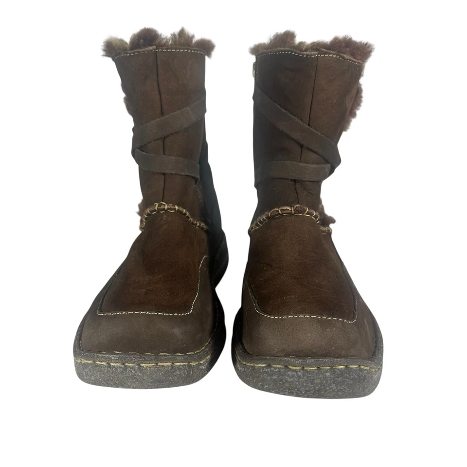 Cabela’s Marrón Gamuza Piel de Oveja Botas al Tobillo Talla 10 Mujer’s Forradas de Piel Invierno Foto 2 de 4