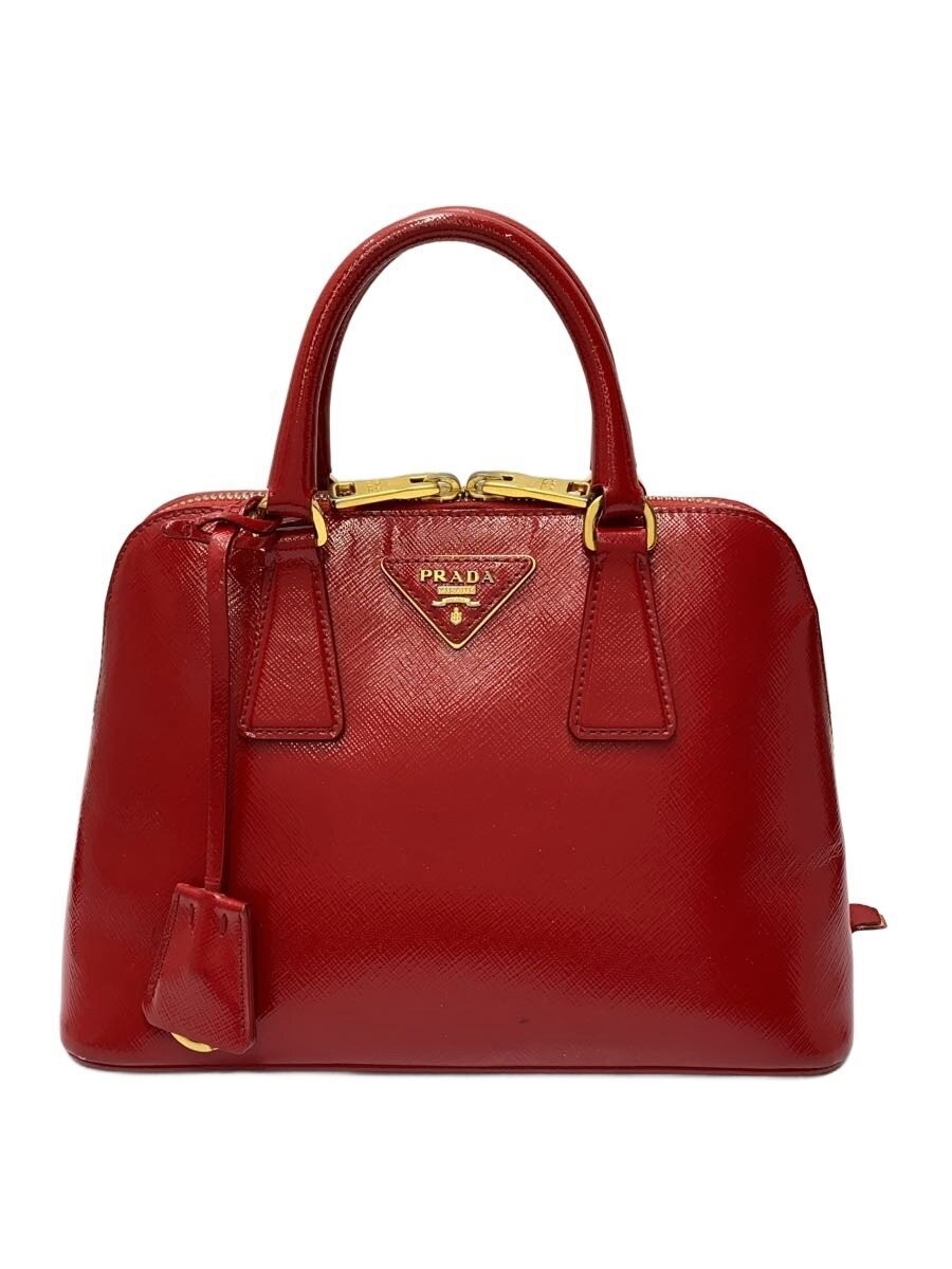 PRADA Shoulder Bag Leather RED BL0838