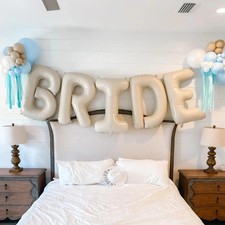 Braut 40 Creme Folienballons Hochzeit Geburts...