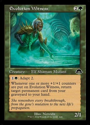 Evolution Witness - Foil - Retro Frame Light Play, English Magic the Gathering M