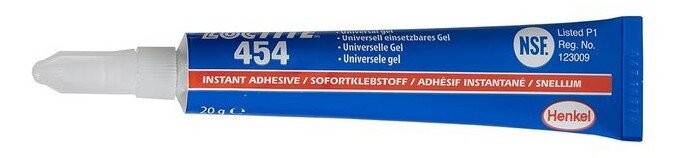 Colle instantanée LOCTITE 454 gel haute résistance industrielle tube 20g