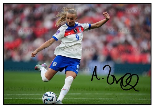 9902. Aggie Beever-Jones Signed Pictures (A4 Prints) England Chelsea Bristol etc