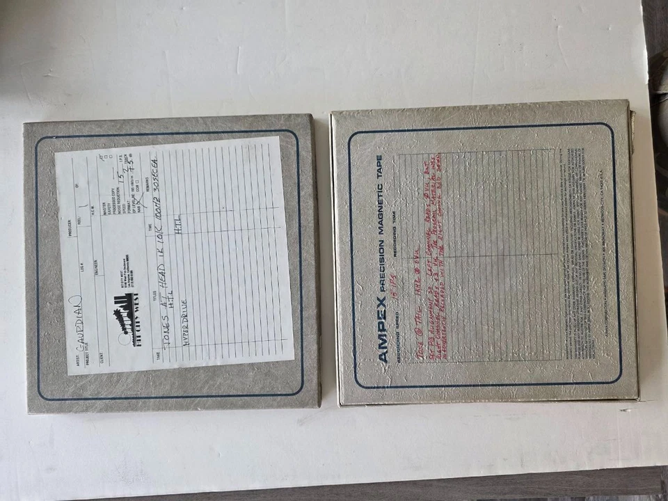 Guardian - 2x Cintas Maestras de Estudio Originales - Carretes Ampex 456 - Canción Manuscrita Foto 4 de 4