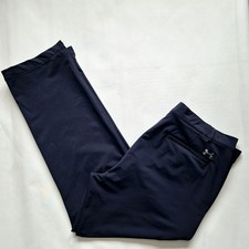 Under Armour Storm Golf Trousers Men’s Size 42/32 Navy Blue Water Repellent VGC