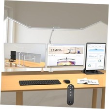 36W Ultra Bright Architect Desk Lamp with Clamp, Tall Overhead Rotatable White