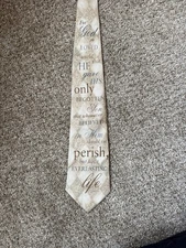 Eagles Wings Men's Necktie Tie Silk Satin John 3:16 Prayer Religion Christ 57"