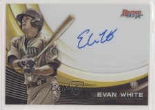 2017 Bowman's Best Monochrome Gold Refractor /50 Evan White #MA-EW Auto 8k4
