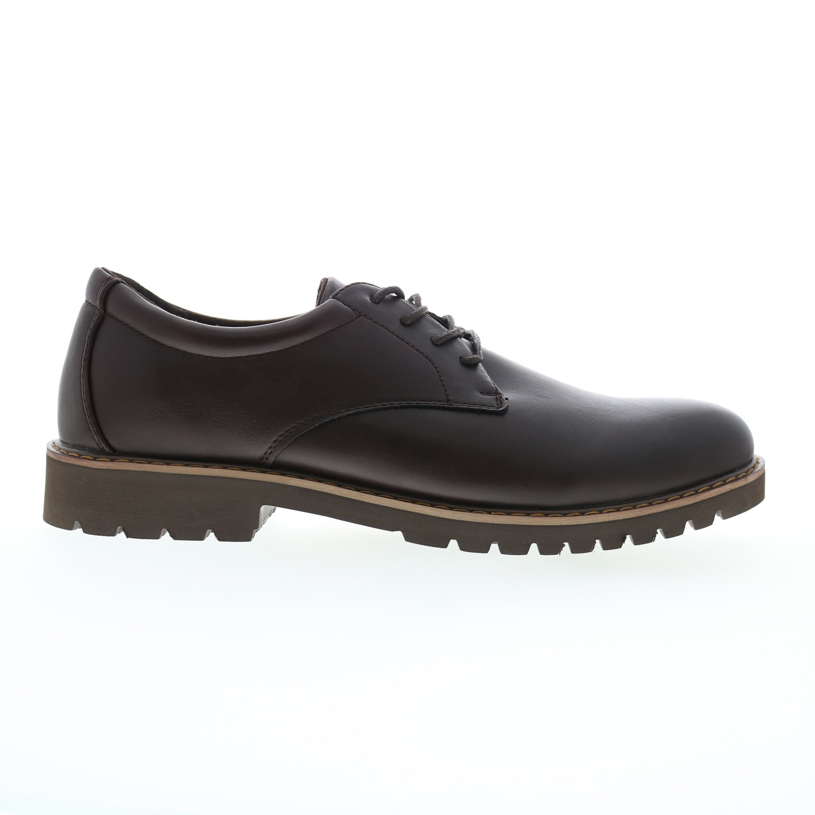 Rockport Kevan Oxford CJ1574 Мужские коричневые оксфорды и туфли на шнуровке с однотонным носком 10