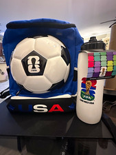 FIFA Backpack Front Pocket Zip Padded USA Soccer + Bottle!