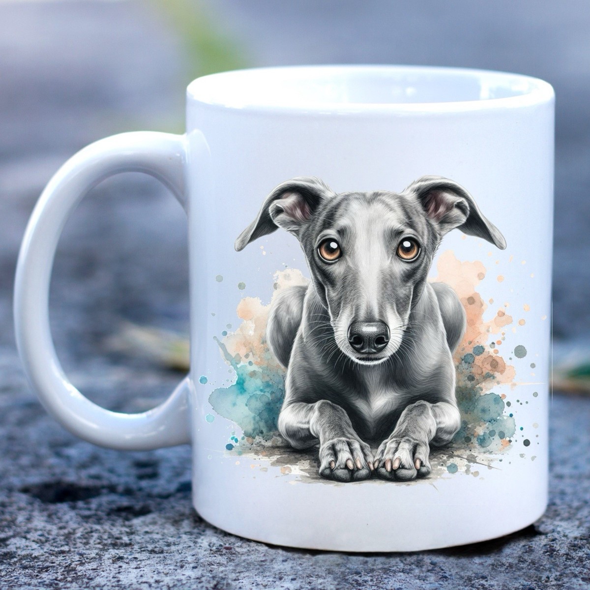 Whippet Presents For Greyhound Lovers Whippet Mug, Pet Dog, Ideal