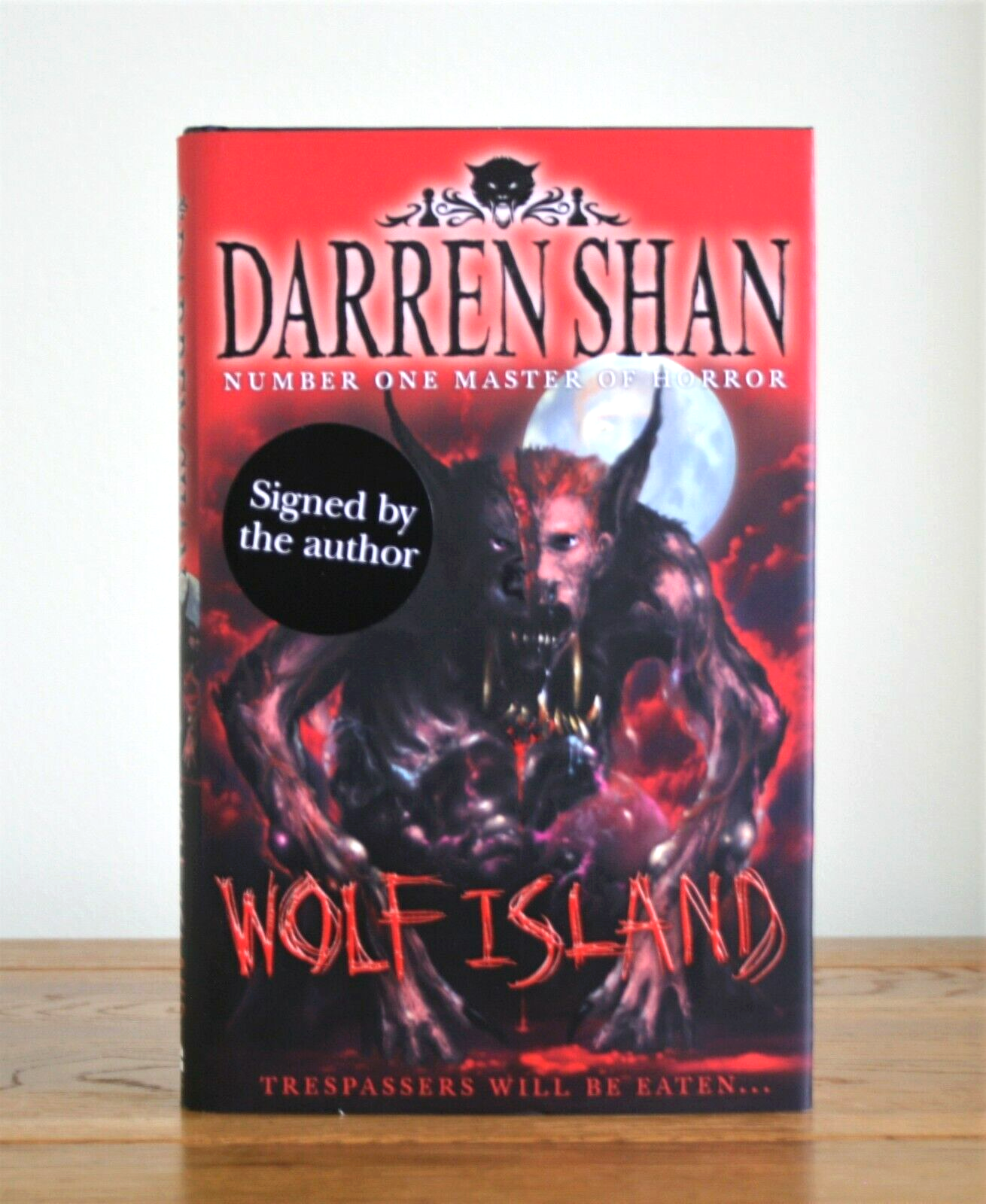 Wolf Island by Darren Shan (Demonata Book 8 - 2008 hardcover 1st) New - Signed
