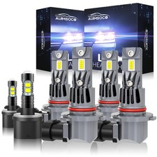 For GMC Yukon XL 1500 2500 2000-2006 LED Headlight High Low Fog Light Bulbs Kit