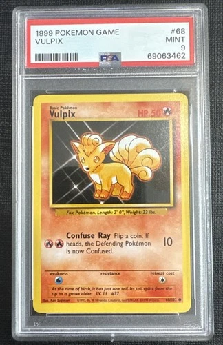 1999 POKEMON BASE SET  #68 VULPIX PSA 9