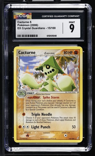 Cacturne δ graded CGC 9 for sale on eBay