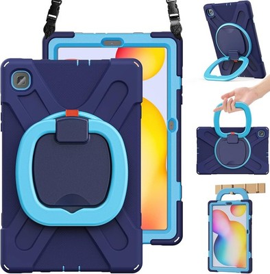 Case for Galaxy Tab S6 Lite 10.4, Rugged Silicone Case with Kickstand, S Pen Hol