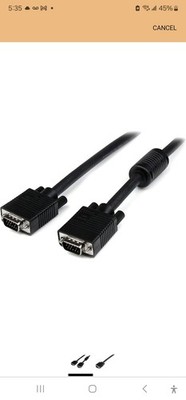 StarTech.com 40 ft. (12.2m) VGA to VGA Cable - HD15 Male to HD15 Male - Coaxial