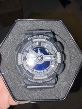 Casio Men's G-Shock Protection.  WR20BAR Black Watch With Case. Needs Battery