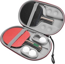 Table Tennis Paddle Case Carrying Storage Black for Ping Pong Racket