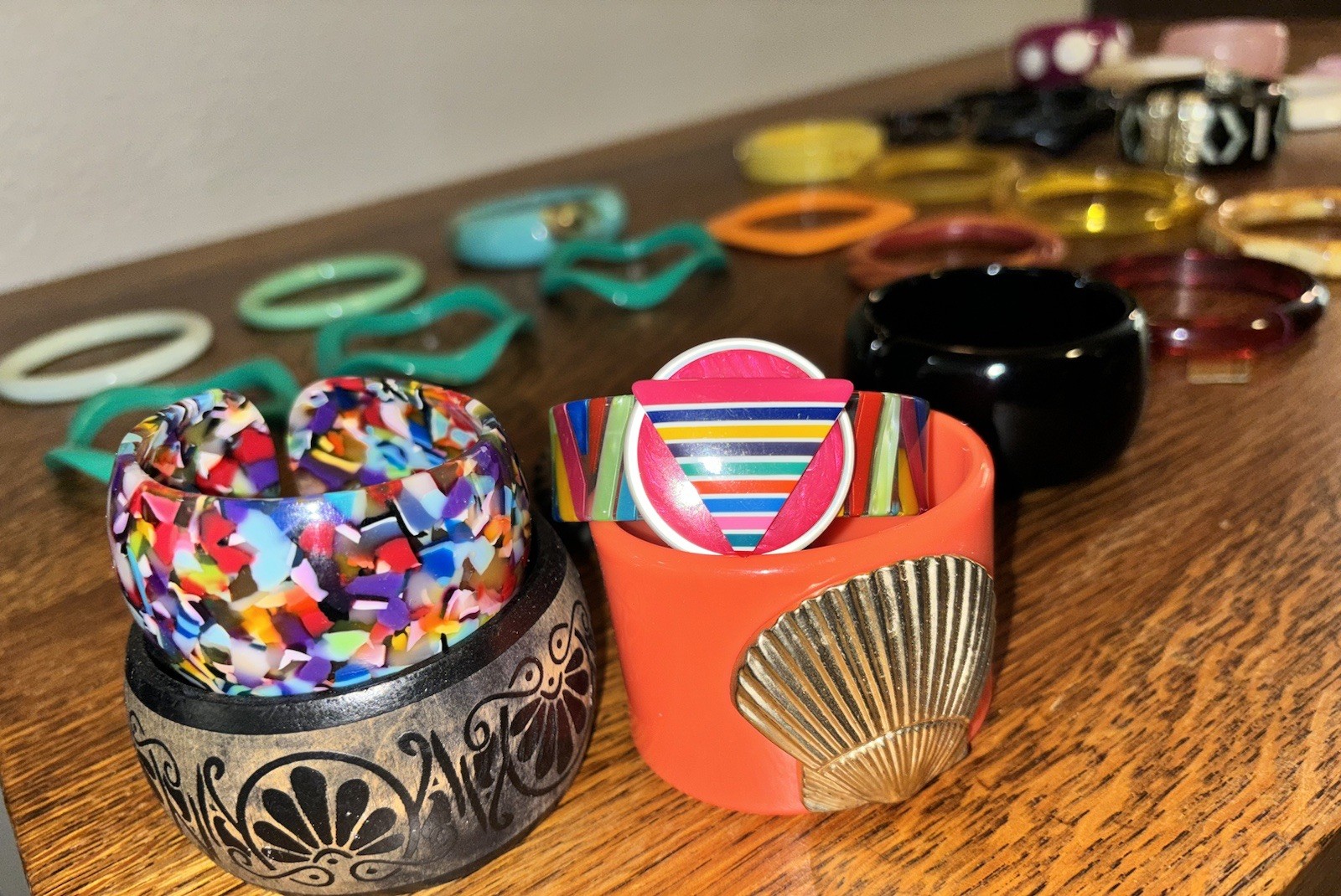 Bangle Bracelet Bundle – Boho Retro Statement Res… - image 16