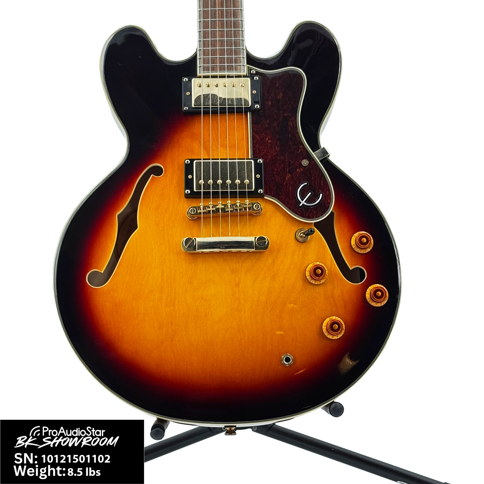 Used Epiphone Sheraton II Semi-Hollowbody Guitar - Vintage Sunburst w / Case