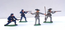 TIMPO FIGURAS ANTIGUAS DE CONFEDERADOS Y NORDISTAS