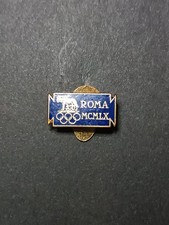 Spilla Olimpiadi Roma 1960 Metallo Smaltato Sport Italia Vintage