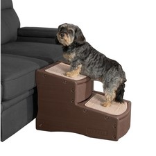 Pet Gear Easy Step II Pet Stairs, Espresso, 2 Step  For Cats/Dogs up to 150 ...