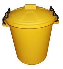 coloured bin 50l litre ideal for animal feed  horses  cats  dogs  birds