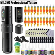 Brushless Motor Adjustable Stroke 2.4-4.2Mm F8 Tattoo Gun Makeup Pen Kit 1500Mah