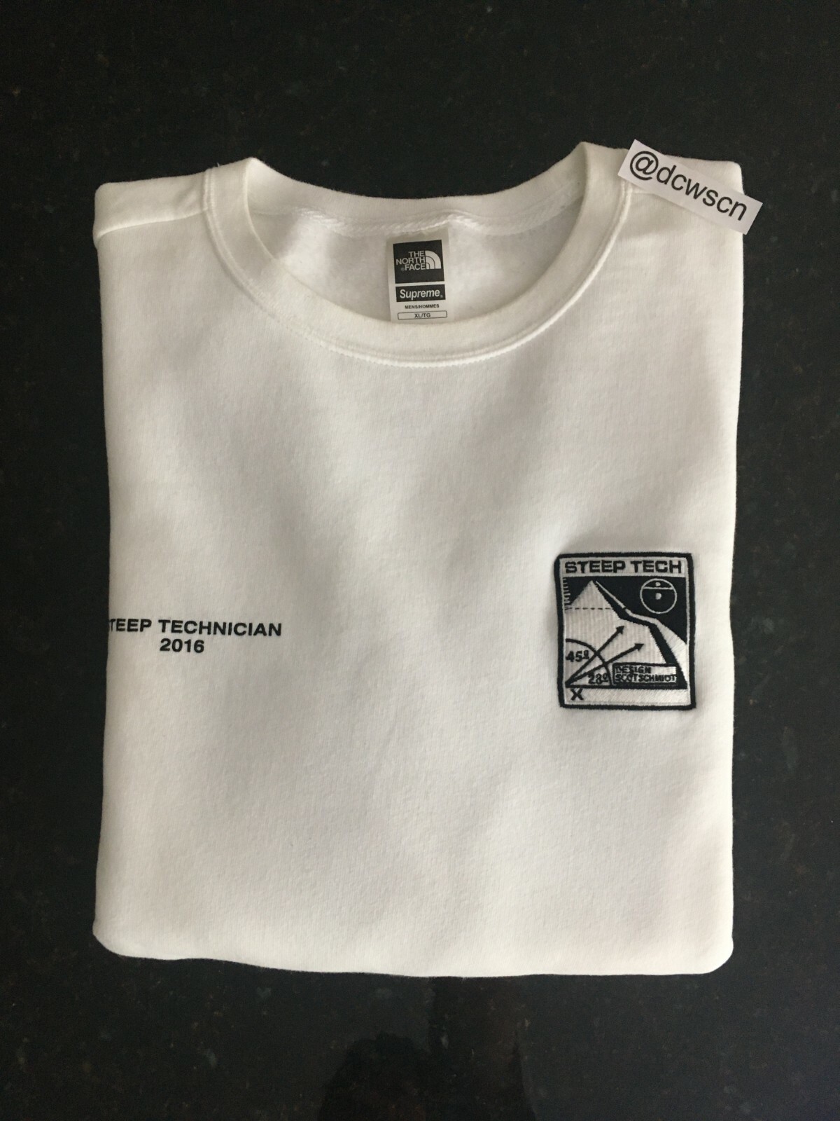 supreme x north face crewneck