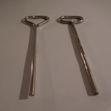 2 stainless metal decapsulators made in France Art Deco design XXe vintage PN N3040