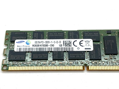 Samsung M393B1K70QB0-CK0 8GB 2Rx4 PC3-12800 DDR3-1600MHz ECC