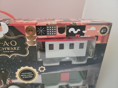 Fao Schwarz Motorized Train Set w/ Real Lights & Sounds 34-Piece