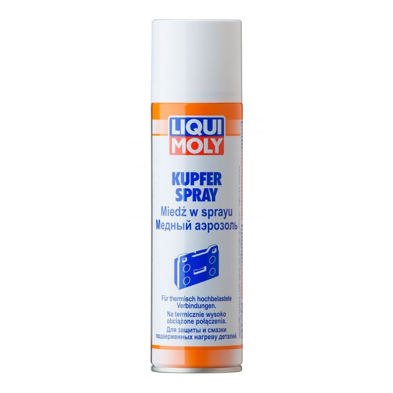 Liqui Moly spray cuivre 0.25L pour bloquer la rouille et desserrer les écrous facilement