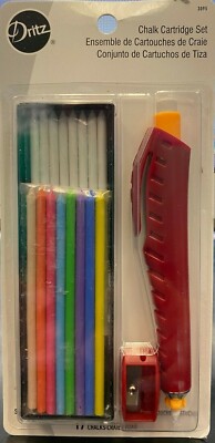 Dritz Chalk Cartridge Set: Cartridge, Sharpener & 17 Chalks - Item# 3095