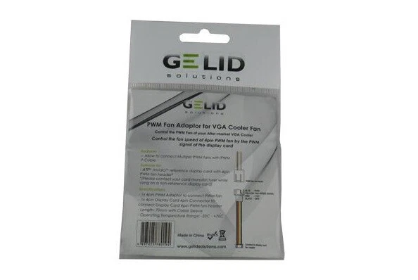 Gelid Solutions 4-Pin PWM Adaptor Cable for VGA GPU Graphics Card Cooler Fans - Image 3 of 4
