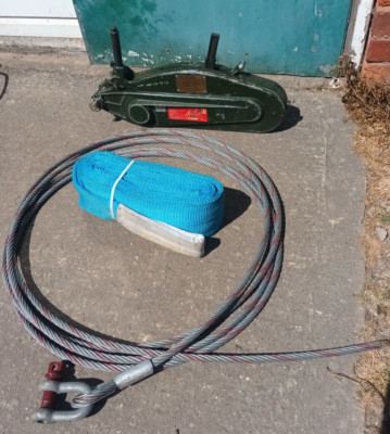 Tractel T-35 manuelle Tirfor Seilwinde 3000kg komplett mit Seil und Schlinge