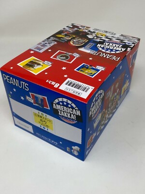 RE-MENT Miniature PEANUTS SNOOPY AMERICAN ZAKKA Complete Set BOX