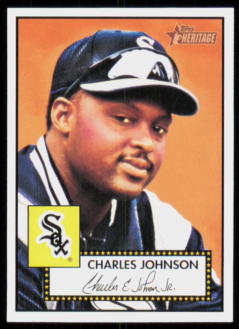 2001 Topps Heritage Red Back Charles Johnson Chicago White Sox #145