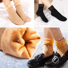 2Pairs Fleece Wool Soft Floor Sock Socks Bed Sock Thermal Snow Thick Women 