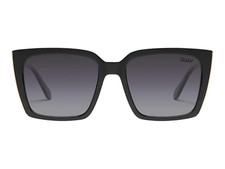 QUAY Women's Front-Cover NO-NS-1791 Black / Smoke Polarized Sunglasses