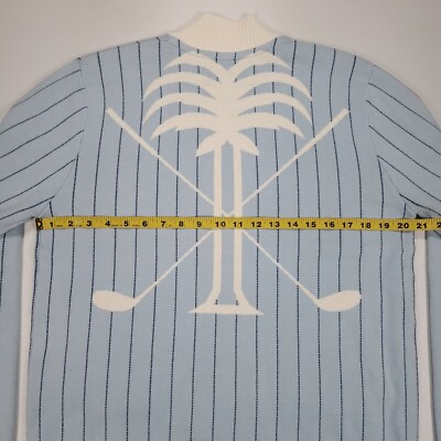 メンズウェア BOGEY BOYS Course Cardigan XXL Bogey Boys Striped Cotton Cardigan Golf Sweater Blue Men's Large