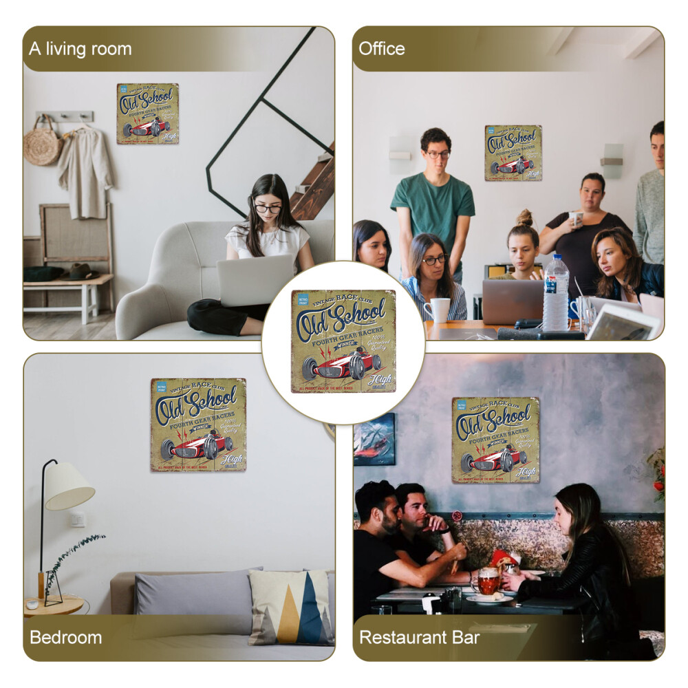 Vintage Wood Hanging Wall Sign Hanging Wood Art Retro Wood Decorative